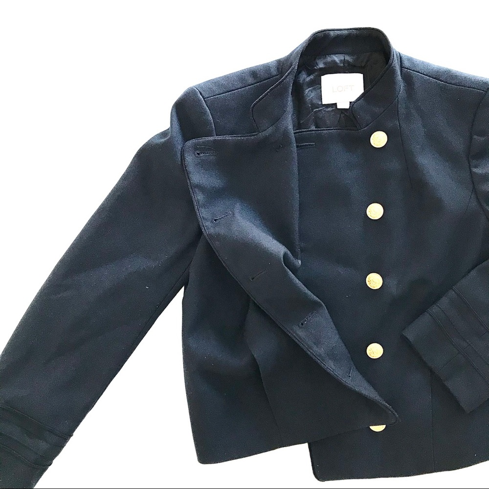 Anne Taylor Loft Navy Blazer